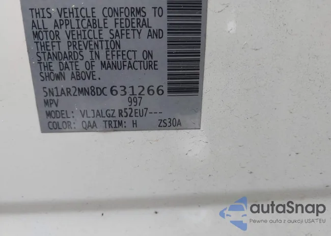 5N1AR2MN8DC631266: 42221930