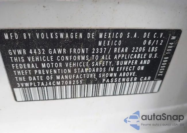 3VWPL7AJ4CM708255: 42221137