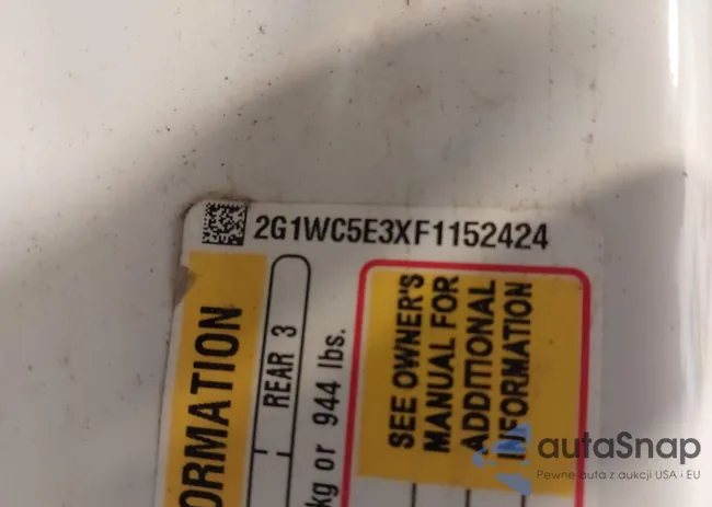 2G1WC5E3XF1152424: 42222423