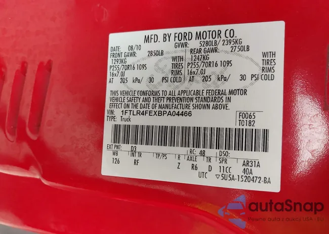 1FTLR4FEXBPA04466: 42222810