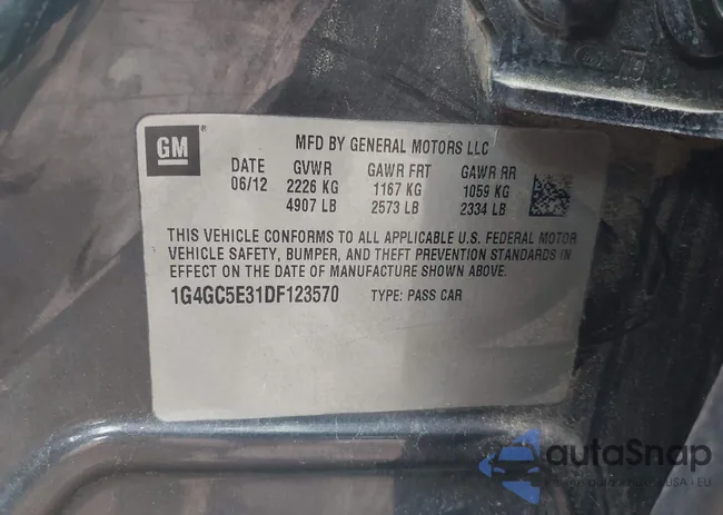 1G4GC5E31DF123570: 42222947