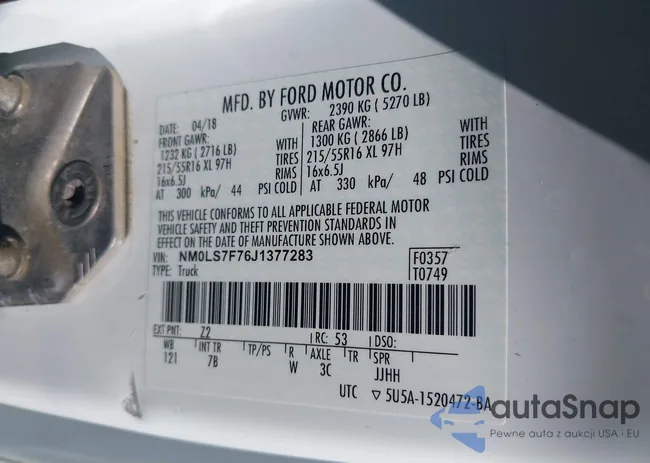 NM0LS7F76J1377283: 42222008