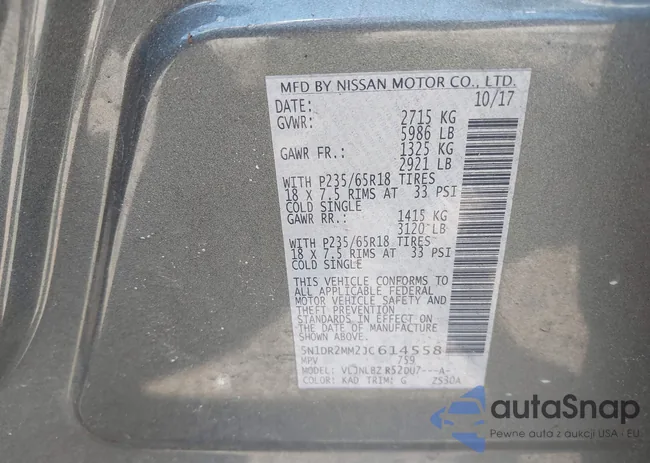 5N1DR2MM2JC614558: 42222044