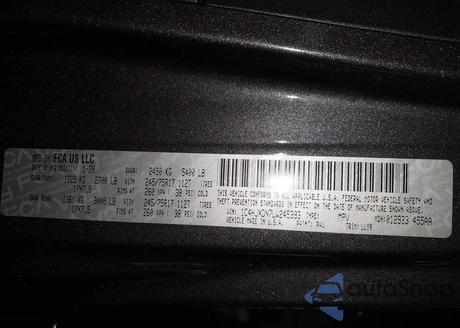 1C4HJXDN7LW245393: 42222289