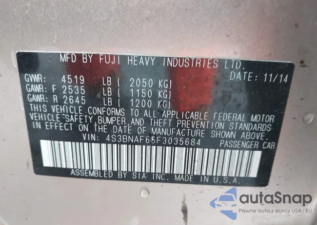 4S3BNAF65F3035684: 42223466