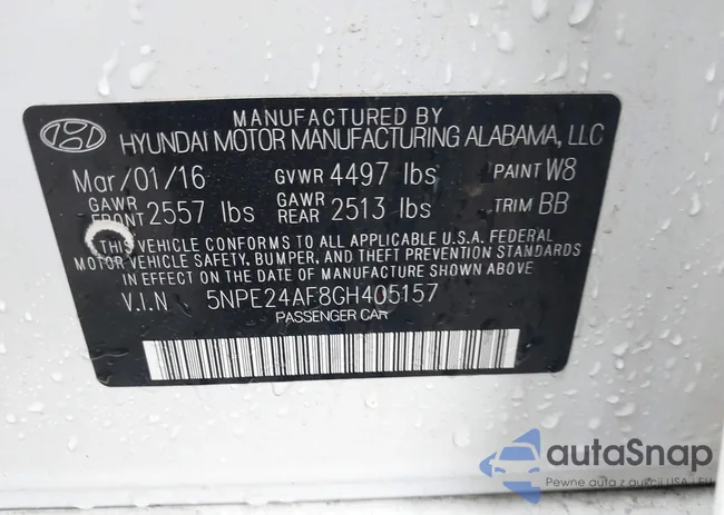 5NPE24AF8GH405157: 42223474