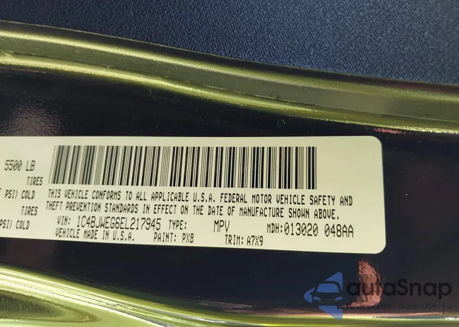 1C4BJWEG6EL217945: 42223970