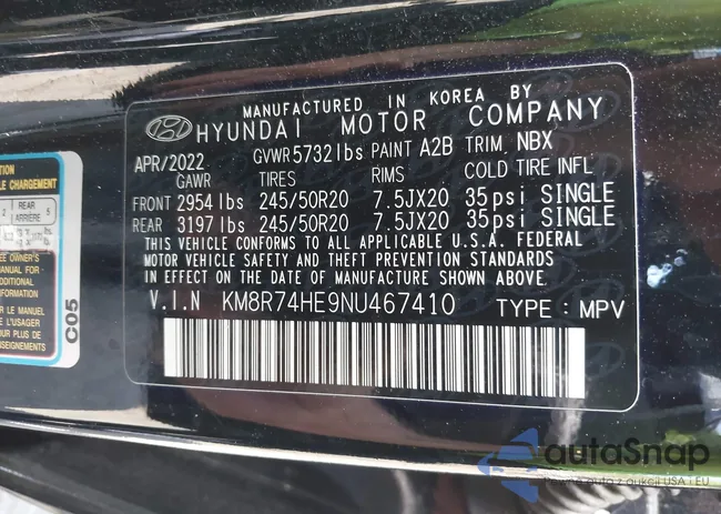 KM8R74HE9NU467410: 42223299