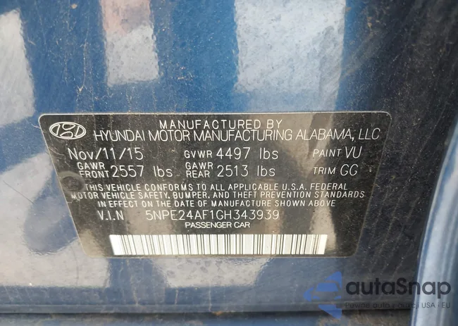 5NPE24AF1GH343939: 42224507