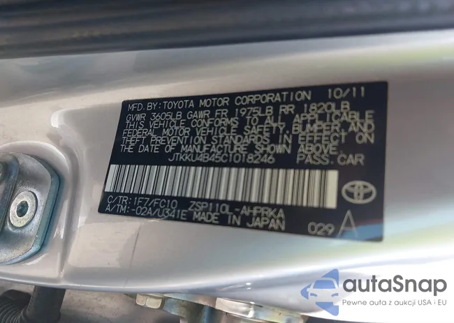 JTKKU4B45C1018246: 42224570