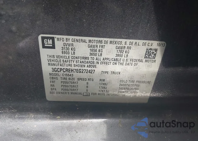 3GCPCREH7EG272427: 42224633