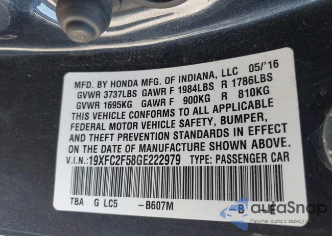 19XFC2F58GE222979: 42224667