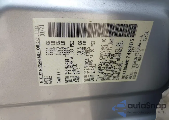 5N1AT3BA6MC748805: 42224703