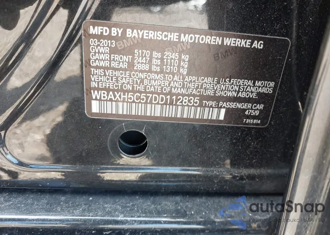 WBAXH5C57DD112835: 42224927