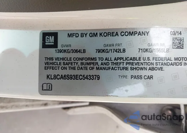 KL8CA6S93EC543379: 42224132