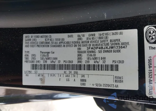 3FADP4BJXJM133847: 42224147