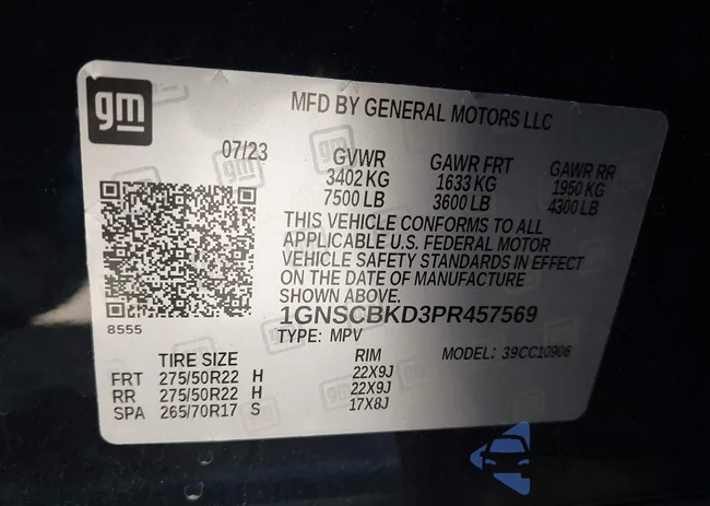 1GNSCBKD3PR457569: 42225571