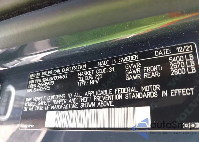 YV4L12RL8N1008493: 42225576