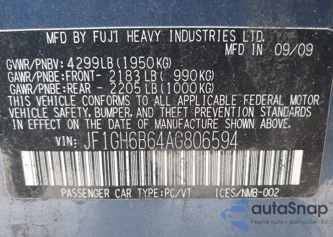 JF1GH6B64AG806594: 42225736