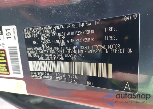 5TDDZ3DC2HS171807: 42225873