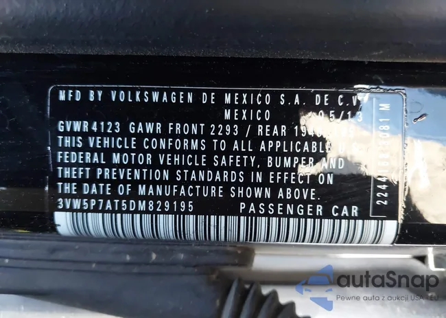 3VW5P7AT5DM829195: 42225948