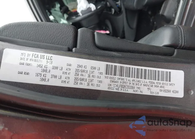 1C4RJFBG2KC553364: 42225050