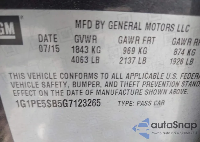 1G1PE5SB5G7123265: 42225085