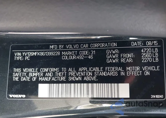 YV126MFK8G1399228: 42225109