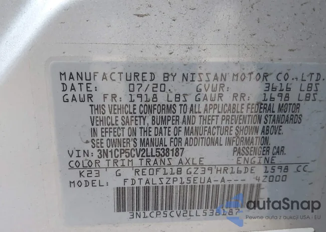 3N1CP5CV2LL538187: 42225191