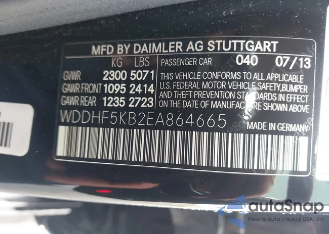 WDDHF5KB2EA864665: 42226447