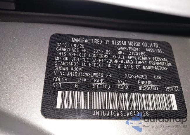 JN1BJ1CW3LW649128: 42226504