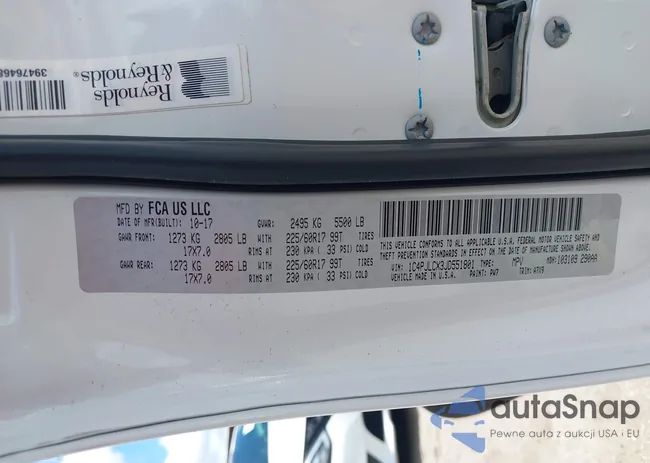 1C4PJLCX3JD551801: 42226643