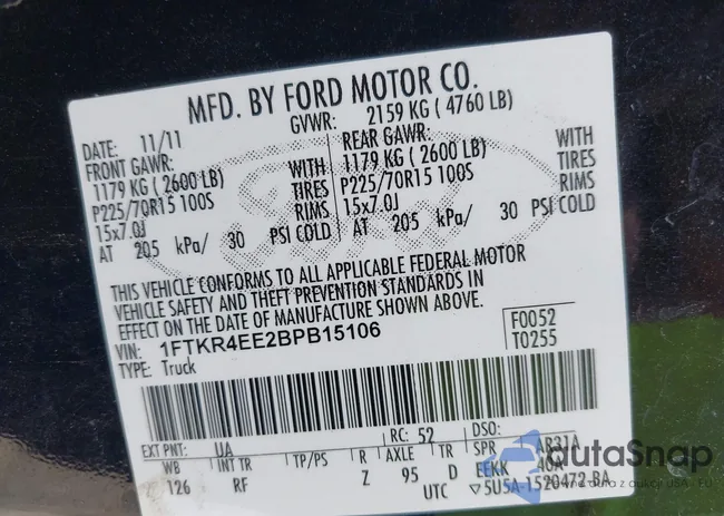 1FTKR4EE2BPB15106: 42226682