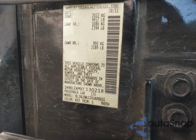 1N4BL2AP6CC130218: 42226875