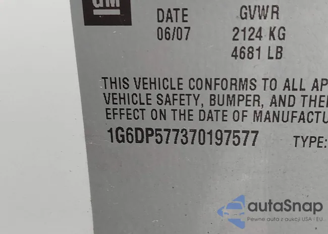 1G6DP577370197577: 42226934