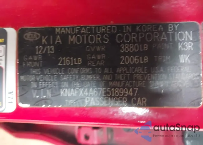 KNAFX4A67E5189947: 42226981