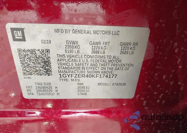 1GYFZER40KF174177: 42226989