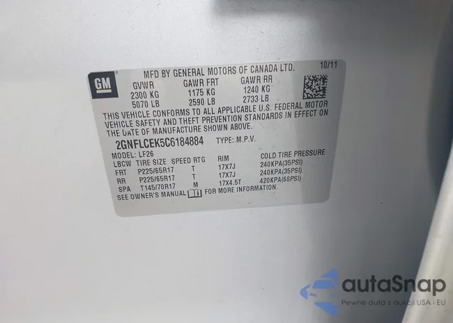 2GNFLCEK5C6184884: 42226123