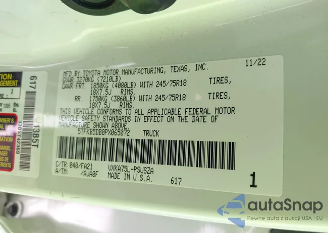 5TFKB5DB0PX065072: 42226348