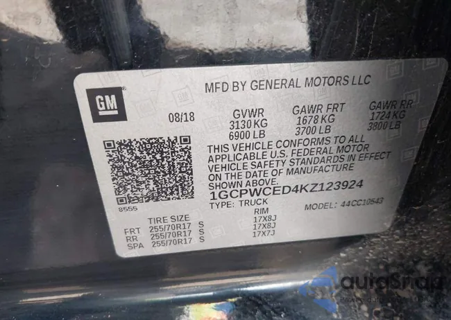 1GCPWCED4KZ123924: 42227645