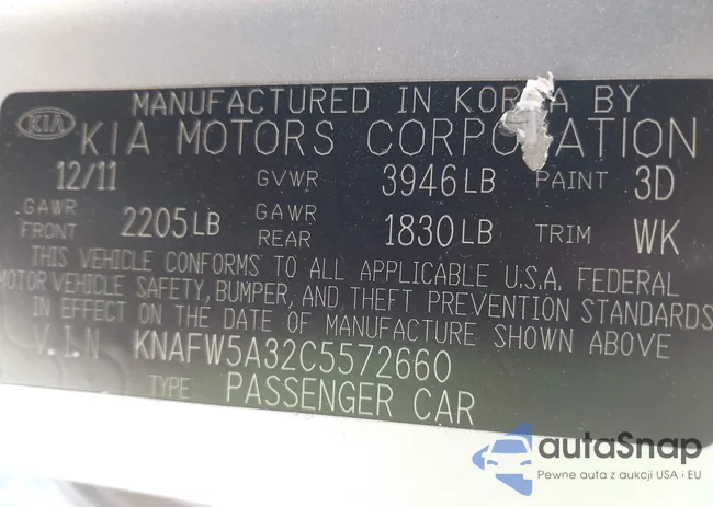 KNAFW5A32C5572660: 42227655