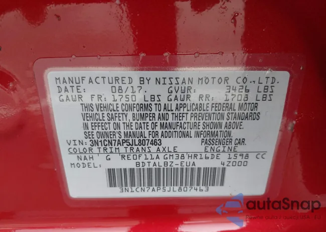 3N1CN7AP5JL807463: 42227664