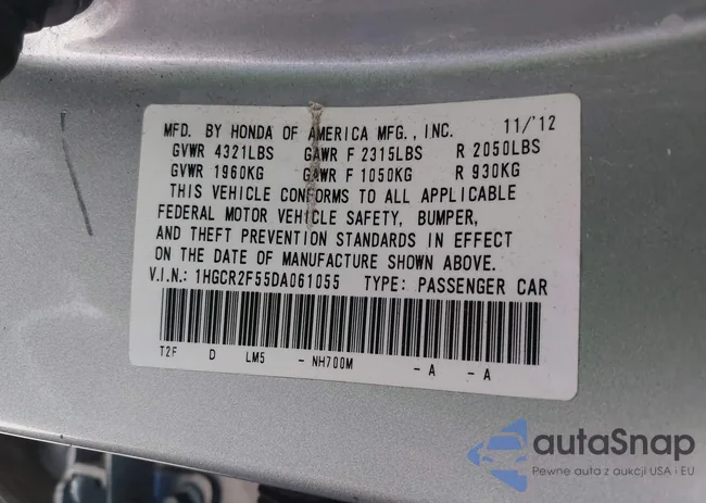 1HGCR2F55DA061055: 42227803