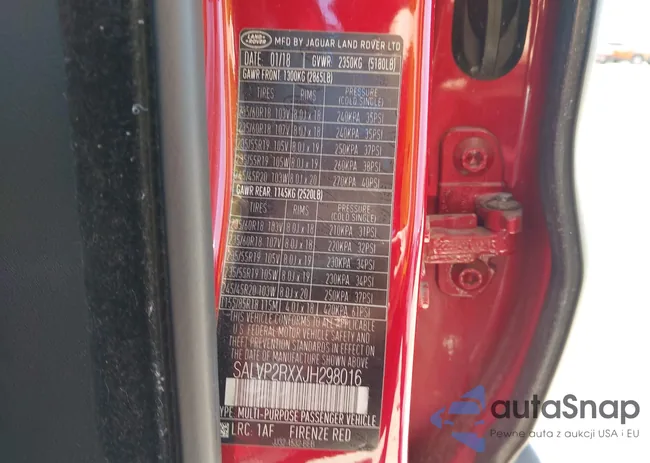 SALVP2RXXJH298016: 42227901