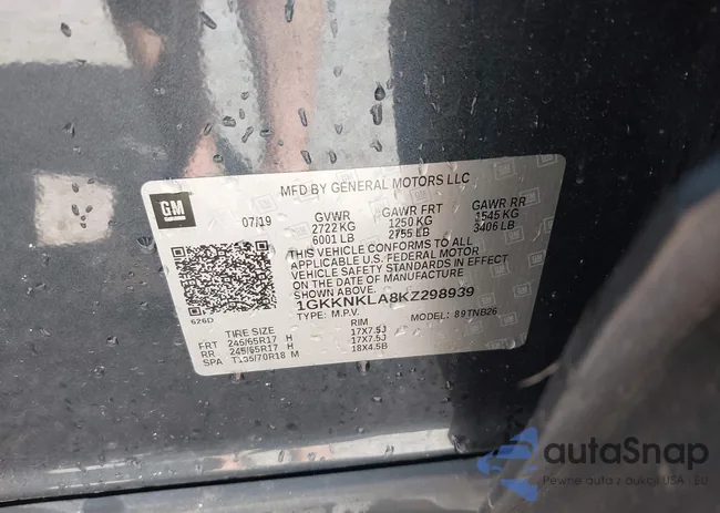 1GKKNKLA8KZ298939: 42227961