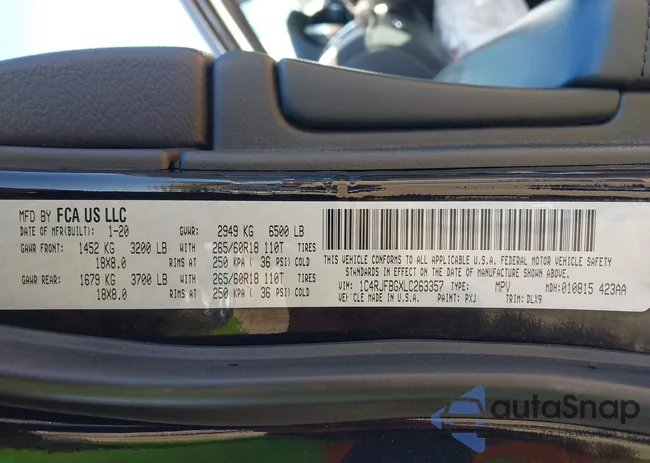 1C4RJFBGXLC263357: 42228004