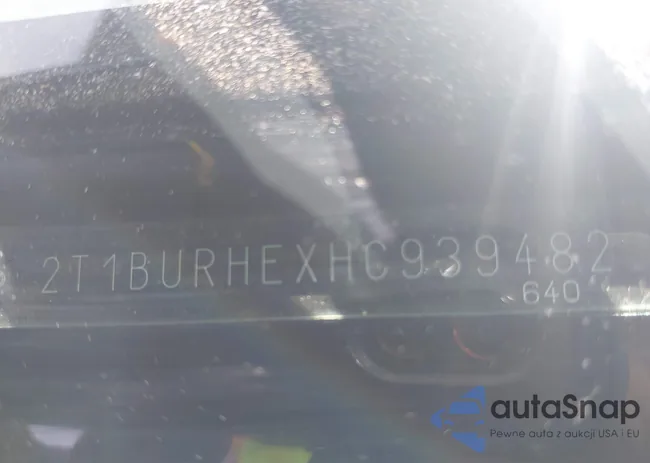 2T1BURHEXHC939482: 42227016
