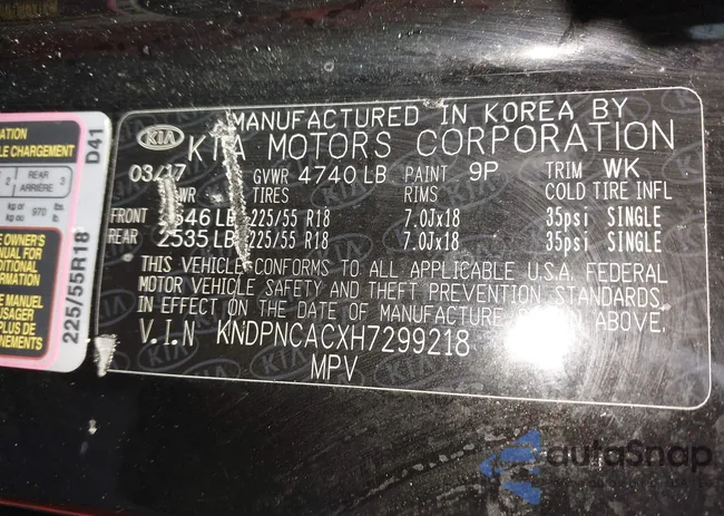 KNDPNCACXH7299218: 42227178