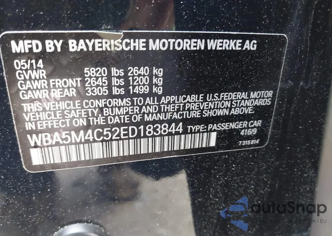 WBA5M4C52ED183844: 42227214