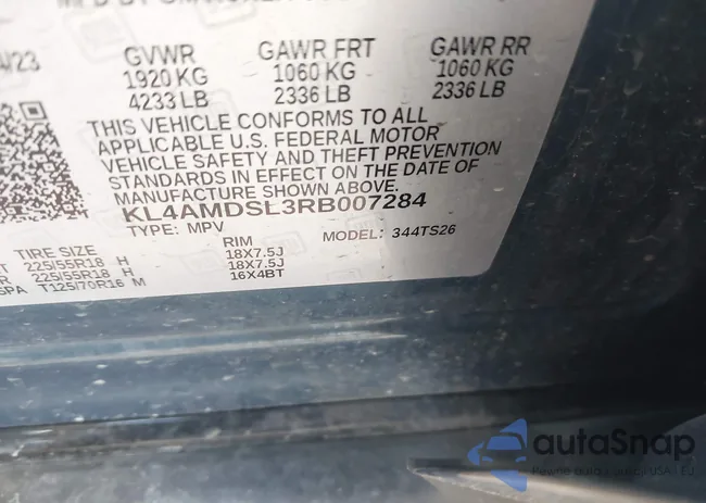 KL4AMDSL3RB007284: 42228588